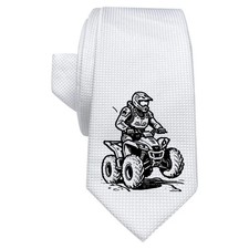 'Amphibious ATV 4 Wheeler' White Tie / Necktie with Gift Box (AT00018109)