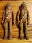 Star Wars - Chewbacca, 2x, one damaged, figures only - Kenner 1977