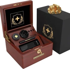 Stash Box Decorative Box Lock Box with Key Wooden Box Smell Proof