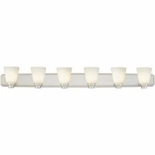 Dolan Lighting - Southport 6-Light Bath Bar-Satin Nickel Finish