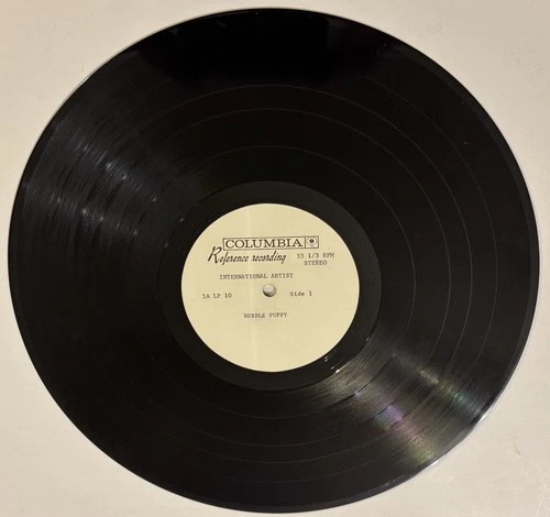 Bubble Puppy International Artist Columbia Acetate Reference Recording Vinyl