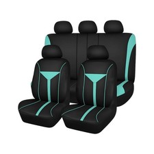 Hamojuf Car Seat Cover Full Set Front Rear 46.06 21.65 Inches Mint Green