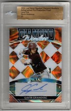 Gavin Grahovac 2024 Leaf Metal Diamond Wonders Encased Proof AUTO 1/1