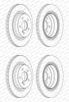 2X Ferodo 300Mm Bremsscheiben BelÜFtet Hinten Passend FüR Mercedes C-KLASSE E-KL