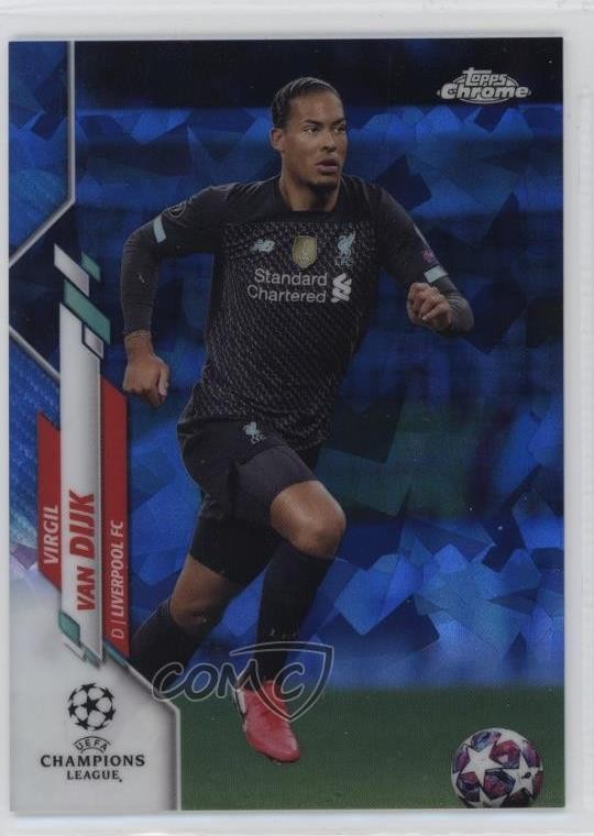 2019 Topps Chrome UCL Sapphire Edition Image Variation Virgil Van Dijk #50 0j5z