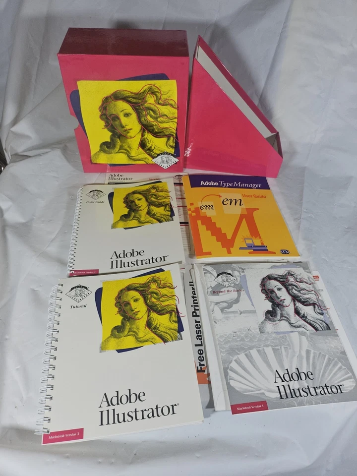 Adobe Photoshop 4.0 5.0 Illustrator Dimensiones Años 90 Apple MAC ENORME LOTE VINTAGE 🔥 Foto 2 de 4