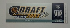 2003 NHL Draft Ticket Autographed by Milan Michalek