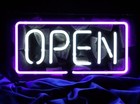 17" New Open Market Store Shop Acrylic Neon Sign Light Lamp Decoration Gift Jy