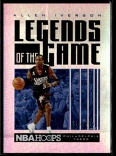 2020-21 Hoops Legends of the Game Silver #28 Allen Iverson 116/199  BK01R04E