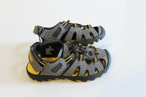 Khombu-Active-Sport-Sandals-Youth-Size-3-Gray-Black-Yellow