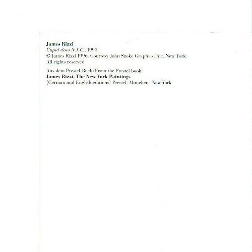 JAMES RIZZI Autogramm original signiert AK ca. 15,5 x 10,5 cm New York Paintings - Bild 3 von 3