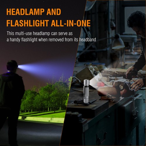 LED Flashlight Headlamp Headlight Head Torch Light Lamp 3 Modes 9000lm - Picture 8 of 12