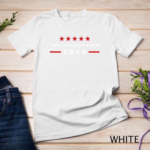 Donald Trump - 2024 Take America Back Election - The Return Camiseta Unisex - Imagen 14 de 15