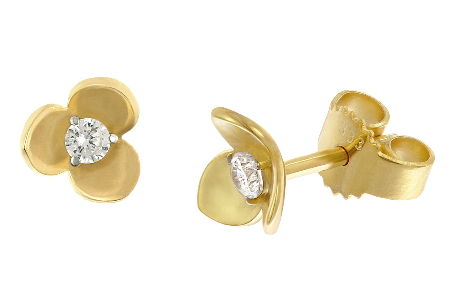 БЛЕСТЯЩИЙ придурок Деймен-Кольцо из золота 3338 карат Zirkonia Ohrstecker GL8318 29490₽