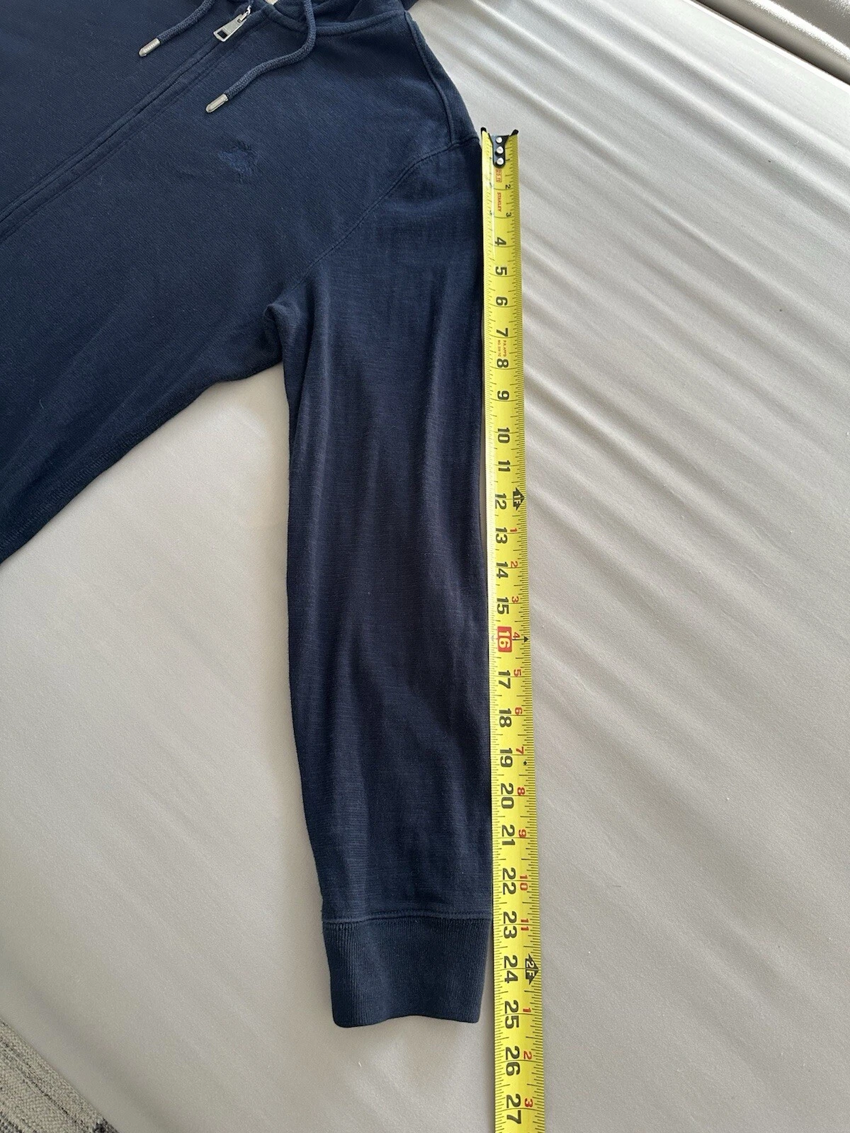 Felpa con cappuccio Burberry blu navy originale rara originale taglia media costo 290€