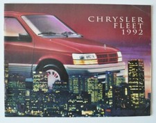 CHRYSLER Fleet 1992 dealer brochure - English - Canada
