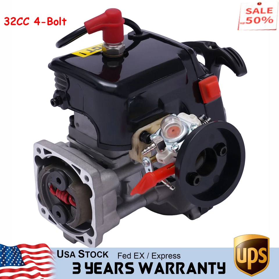 1/5 Scale Rc Car 32cc 4 Bolts Gas Engine For Rovan Hpi Baja 5T 5B King Motor - Image 3 of 4