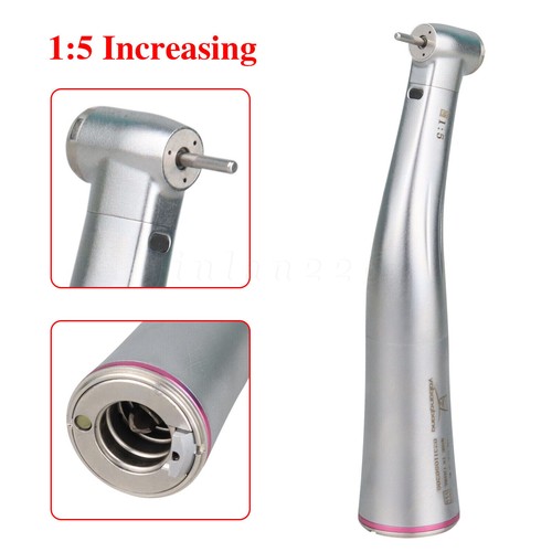 SANDENT Dental 1:1/1:5 LED Fiber Optic Increasing Contra Angle Handpiece US - Picture 5 of 8