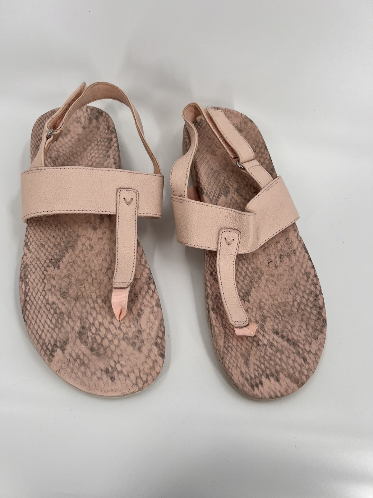 Vionic Womens Tala Sandals Slingback Thong T Strap Pale Blush Size 11 EUC