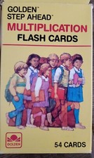 Complete Set Of Multiplication Flash Cards 54 Cards Golden Step Ahead 1984