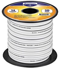 50 Feet 14 Gauge Ofc Speaker Wire Oxygen Free Copper Tinned Heavy Duty Jacket