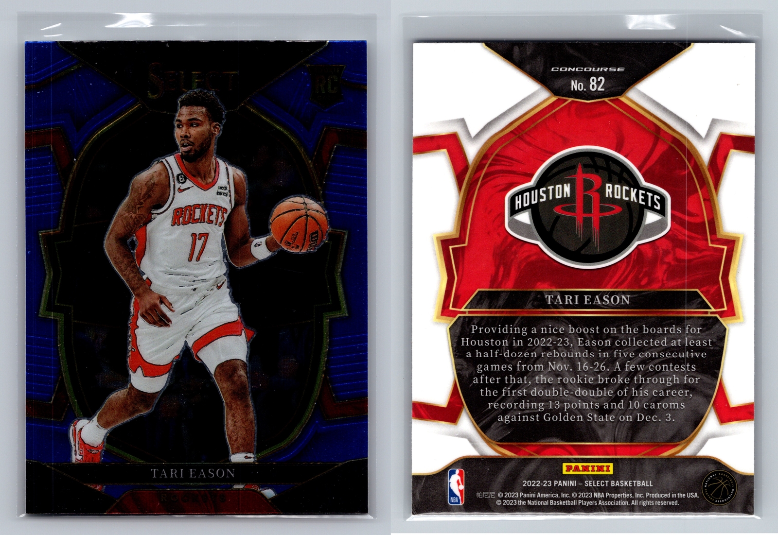 2022-23 Panini Select #82 Tari Eason Blue (Retail Base)