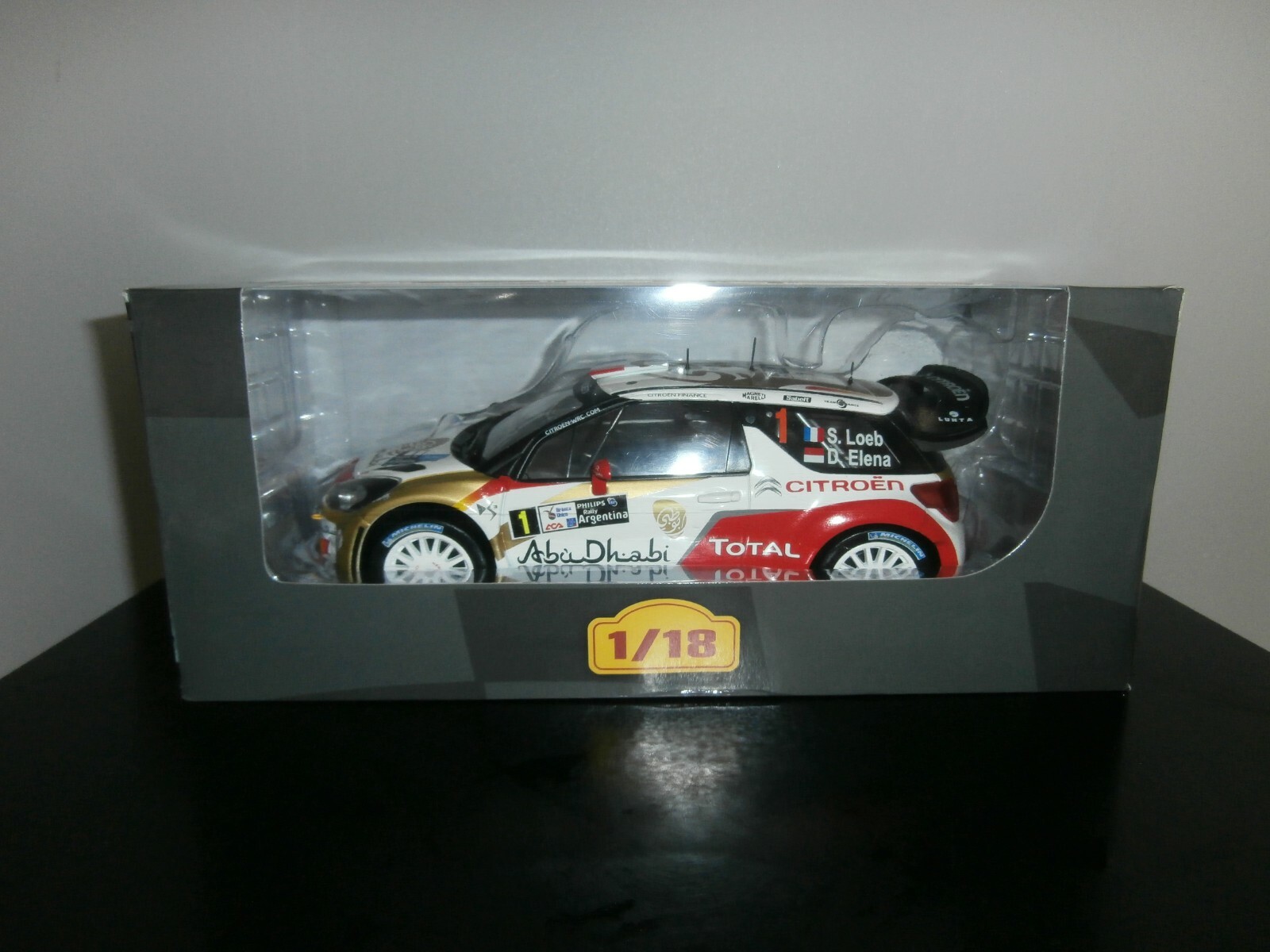 CITROËN DS3 WRC & Ech 1/18 & Rallye D'ARGENTINE 2013 S. LOEB / D.ELENA 2022, nowa wersja