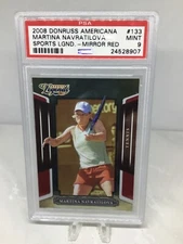 2008 Donruss Americana Sprt Lgnd Mir Red  #133 154/250 Martina Navratilova PSA 9