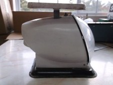60s Vintage AMERICAN FAMILY Nursery WHITE Mid-Century Modern BABY SCALE Bullet