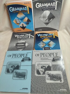 Abeka Grammar & Composition I, Vocabulary, Spelling, Poetry I, Of People KEYS