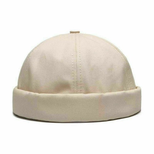 Unisex Adjustable Skullcap Hat Cap Casual Docker Sailor Brimless Hip Hop Solid - Picture 17 of 22