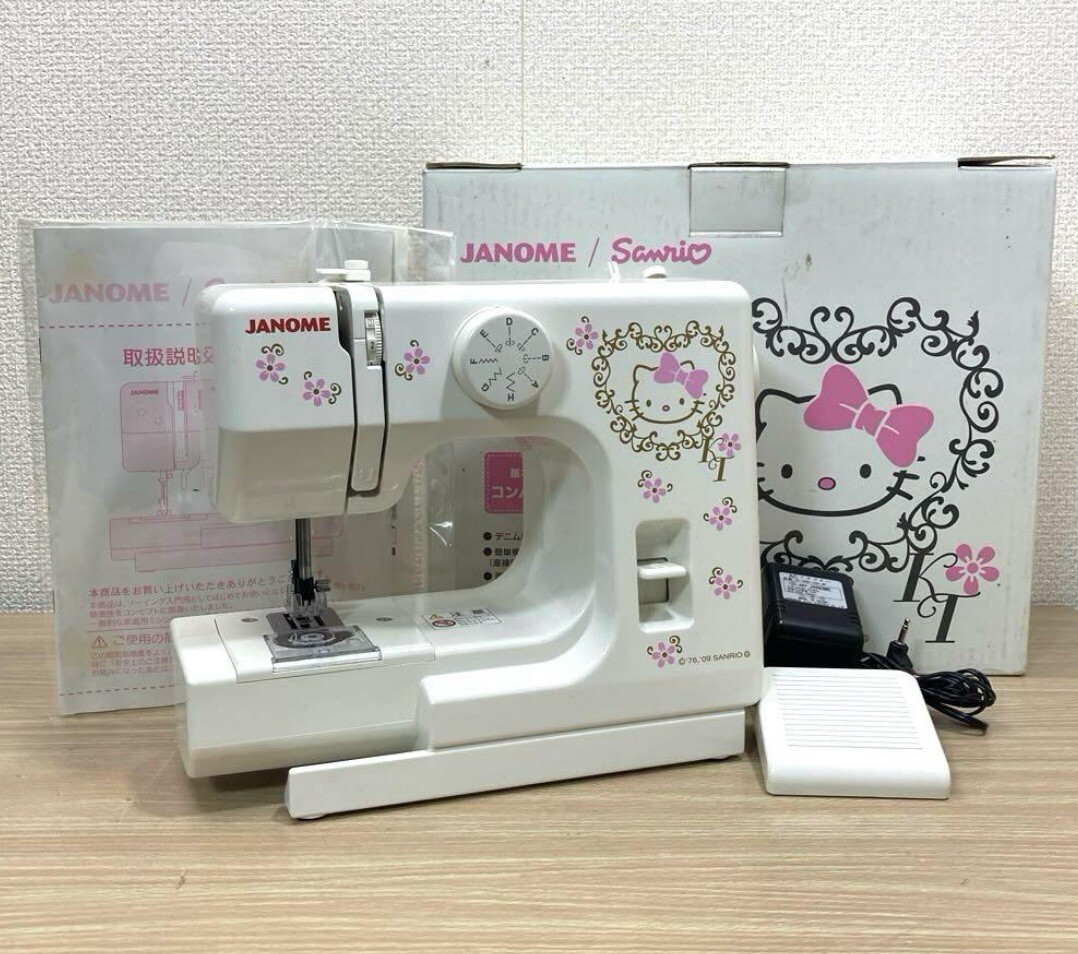 JANOME KT-35 Sanrio Hello Kitty Electric Sewing Machine Compact
