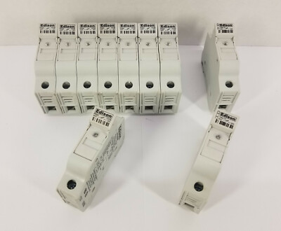 Edison Midget/Class CC 600V, 30A, 1Ø Fuse Holder Lot (8) EHM 32A & (2) EHCC 30A
