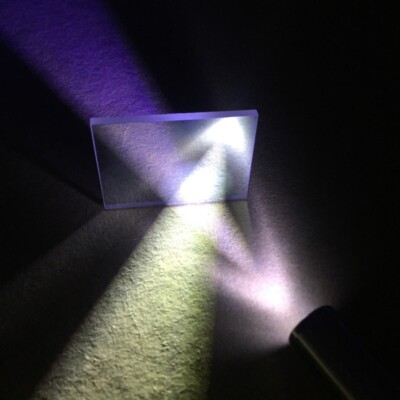 Optical Glass K9 Semi-Reverse Transmission Prism 50/50 Visible Light Spectre Kit