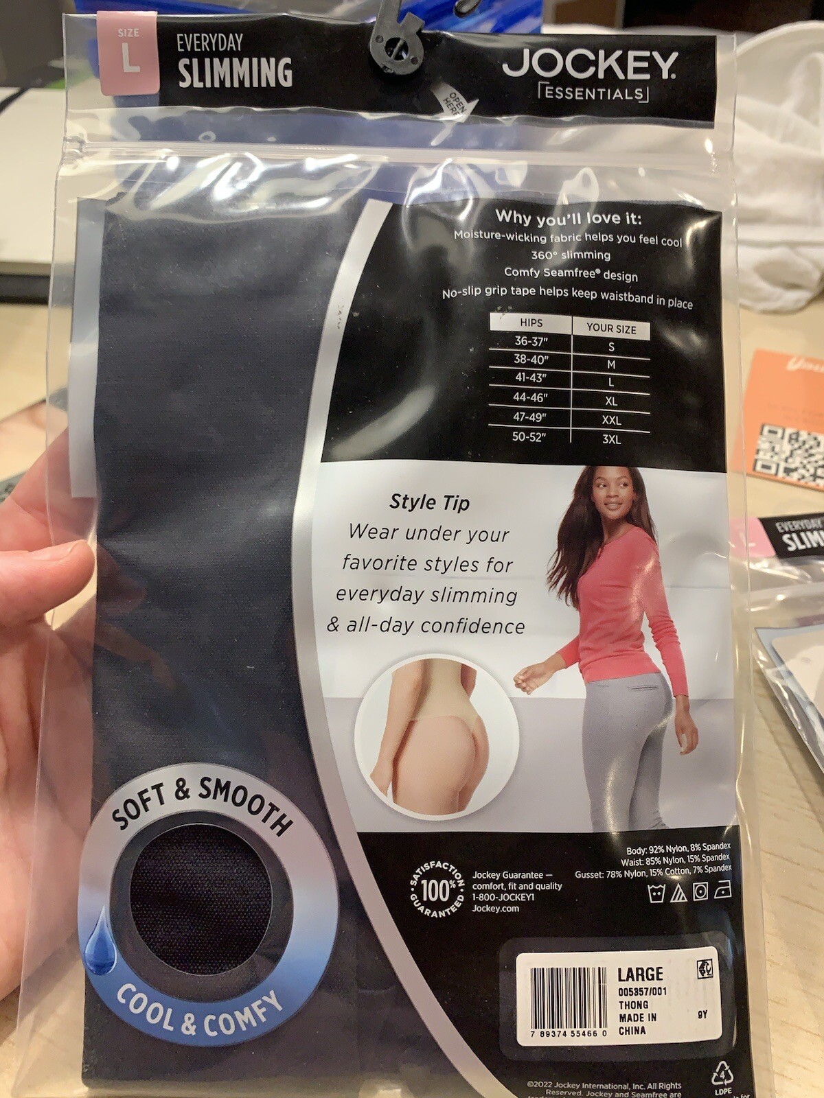 Jockey Women's High Waist Thong SeamFree Slimmer NEW Sz Large eBay