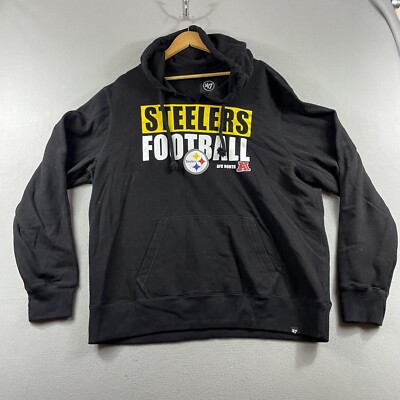 Pittsburgh Steelers Sweater Adults XXL Long Sleeve Hoodie Mens