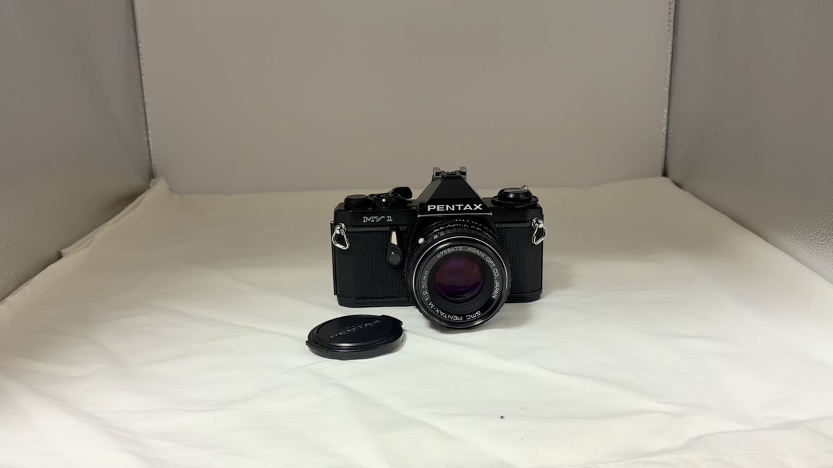 AS-IS] Pentax MV-1 Film Camera + SMC Pentax 50mm F2 Lens 1748720