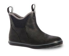 Xtratuf Men's 6 Inch Leather Ankle Deck Boot - Black