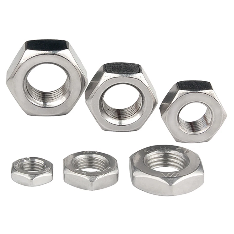 Mutter Feingewinde Sechskantmutter M4 - M24 Fein DIN934 - Stahl // Edelstahl V2A - Bild 3 von 4