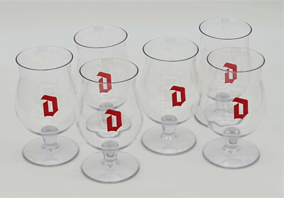 Duvel Starkbier Pokal Acryl Red D 6er Set Kelch Craftbeer Bar Club (7243-6