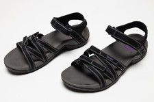 Women's Teva Tirra Summer Sandals Shoes Flats Camping Trail Black Size US 10