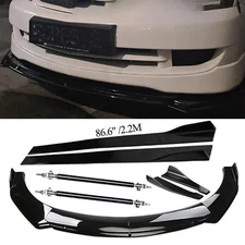 Front Rear Bumper Lip Spoiler Body Kit Splitter Side Skirt For Mitsubish H