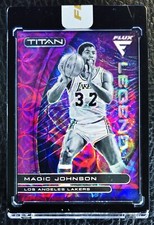 2020-21 PANINI FLUX MAGIC JOHNSON TITAN LEGENDS  PURPLE SCOPE PRIZM #2 /38 MINT 