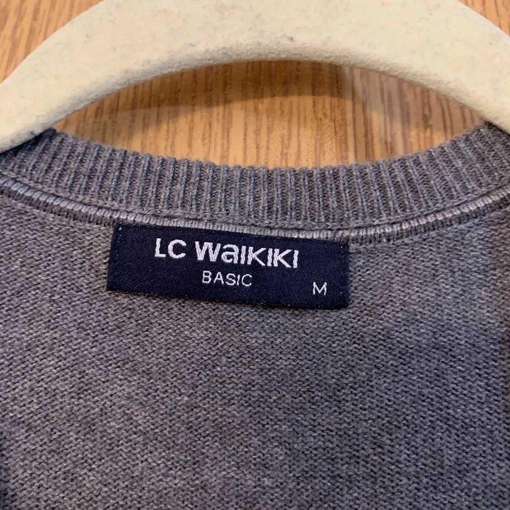Mens LC Waikiki Sz M Gray Sweater eBay