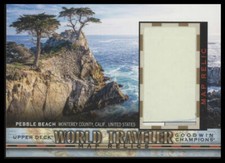 2018 UD Goodwin Champions #WT-118 Pebble Beach United States World Traveler Map