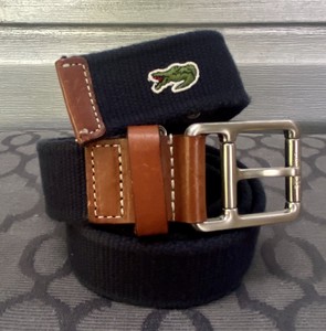 canvas leather belt