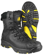 Amblers FS999 Metal Free Black Safety Boots Hi Leg Waterproof Boot Sizes 4 to 14
