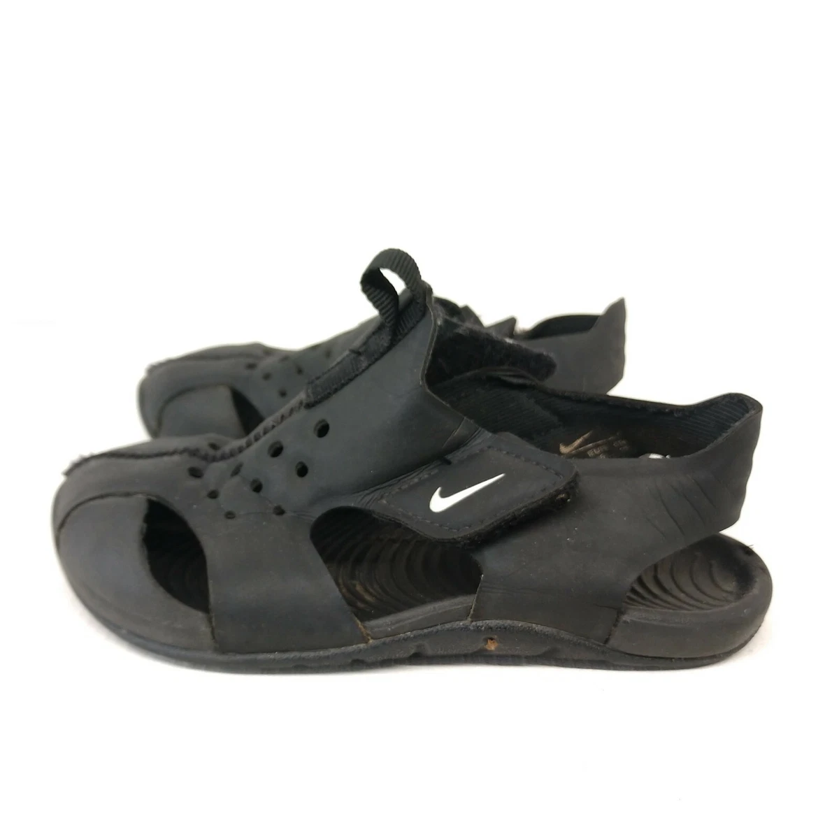 nike boys 9C black sunray protection II adjustable sandals shoes
