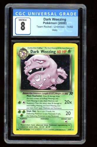 Dark Weezing (Unlimited) graded CGC 8 for sale on eBay