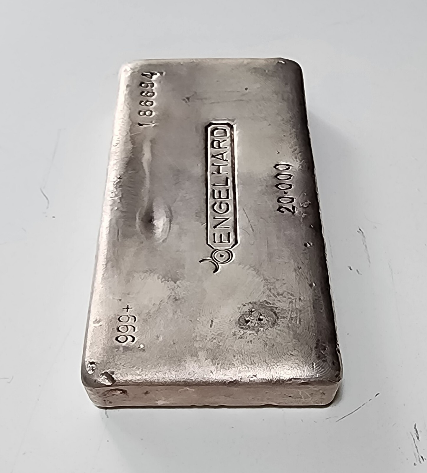 20 oz Rare Collectable .999 Vintage Engelhard Silver Bar eBay